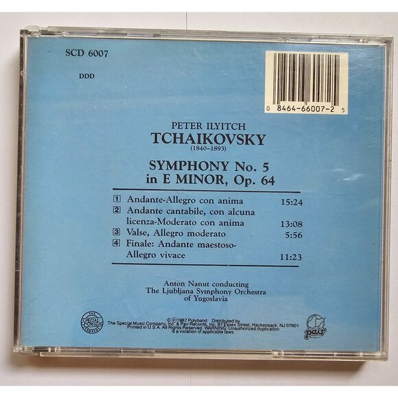 Tchaikovsky Symphony No. 5 In E Minor Op. 64 CD Stradivari Classics Original Dig - Picture 5 of 5
